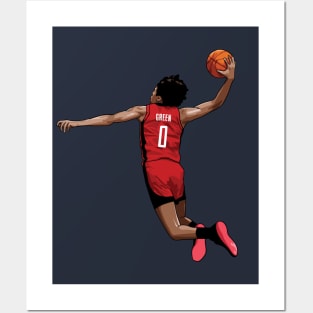 Jalen Green Vector Dunk Posters and Art